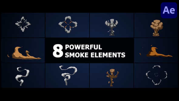 Powerful Smoke Elements After Effects - VideoHive 53135803