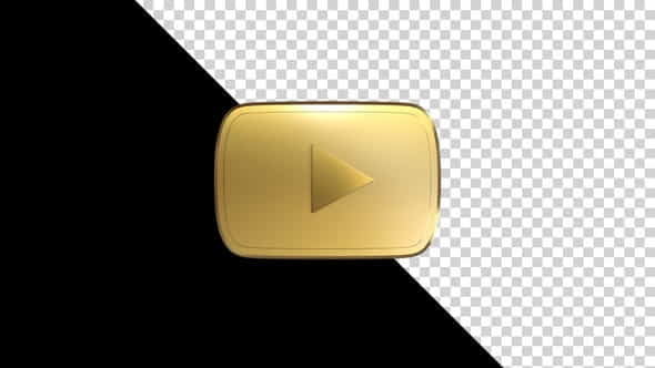 You Tube Golden Logo - VideoHive 34056376