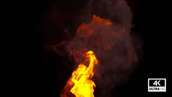 Realistic Fire Rising - VideoHive 32321130