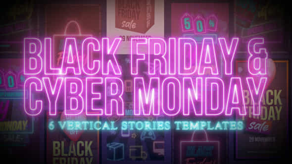 Black Friday And Cyber Monday Stories - VideoHive 55058446