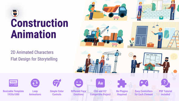 Construction Builders - VideoHive 47386656