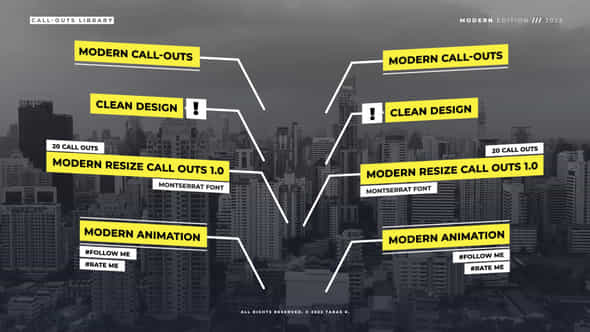Modern Call Outs - VideoHive 36402681