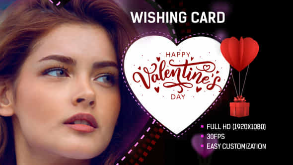 Valentines Day Wishing Card - VideoHive 50273365