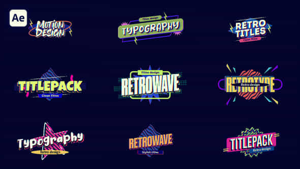 Retro Titles - VideoHive 56550276