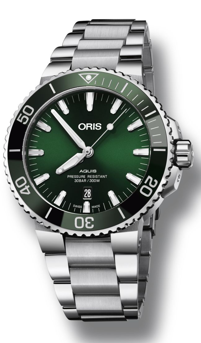 Oris's new Aquis Date Brown and Green WuPX11K7_o