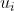 u_{i}