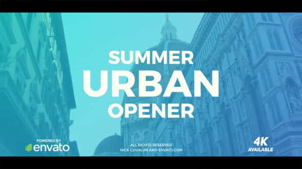 Summer Urban Slideshow - VideoHive 20332265