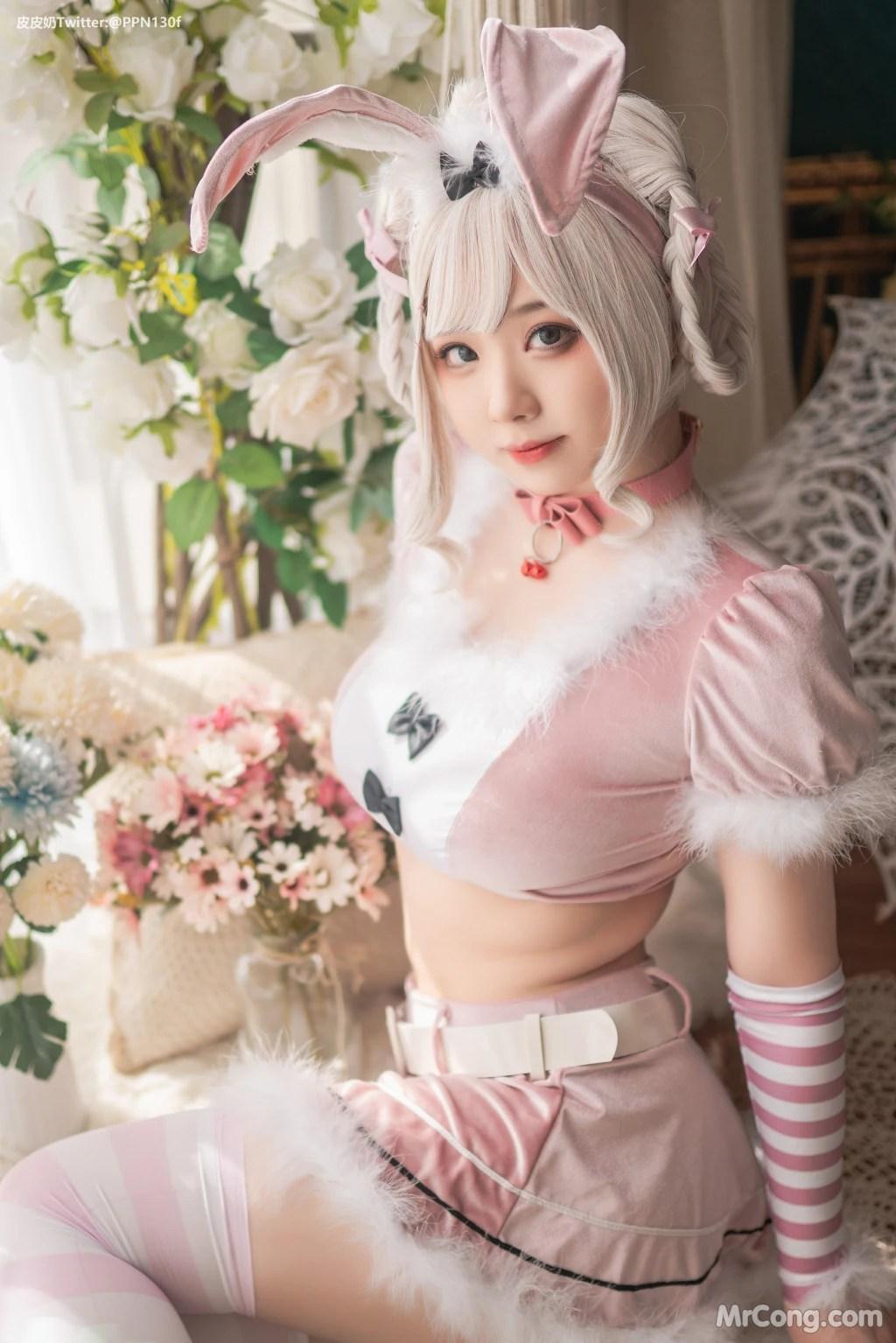 Coser@皮皮奶可可爱了啦: 粉色兔兔 (70 photos)(66)