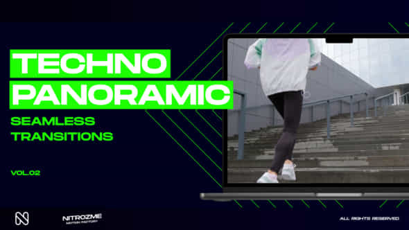 Techno Panoramic Transitions Vol 02 - VideoHive 48826162