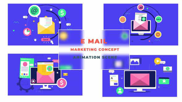 Email Marketing Concept - VideoHive 43333100