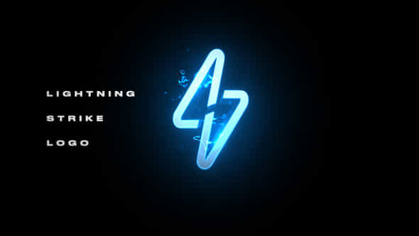 Lightning Strike Logo - VideoHive 55213189