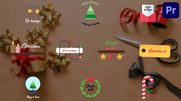 Christmas Titles Premiere Pro Mogrt - VideoHive 48823495