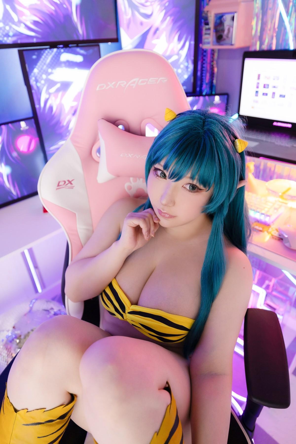 Cosplay SAKUサク Lum ラム うる星やつら Set.02(33)