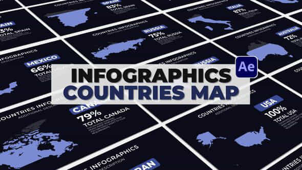 Infographics Countries - VideoHive 52095650