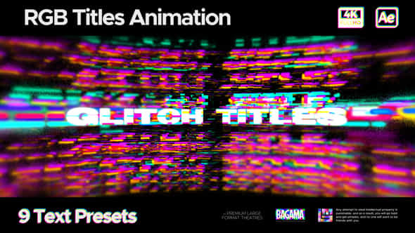 Glitch Titles - VideoHive 58624542