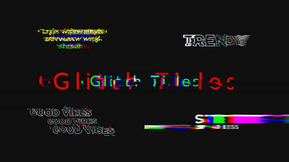 Glitch Titles - VideoHive 30952599