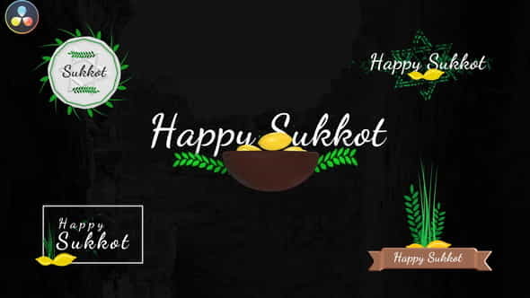 Sukkot Titles - Jewish Holiday - VideoHive 33756496