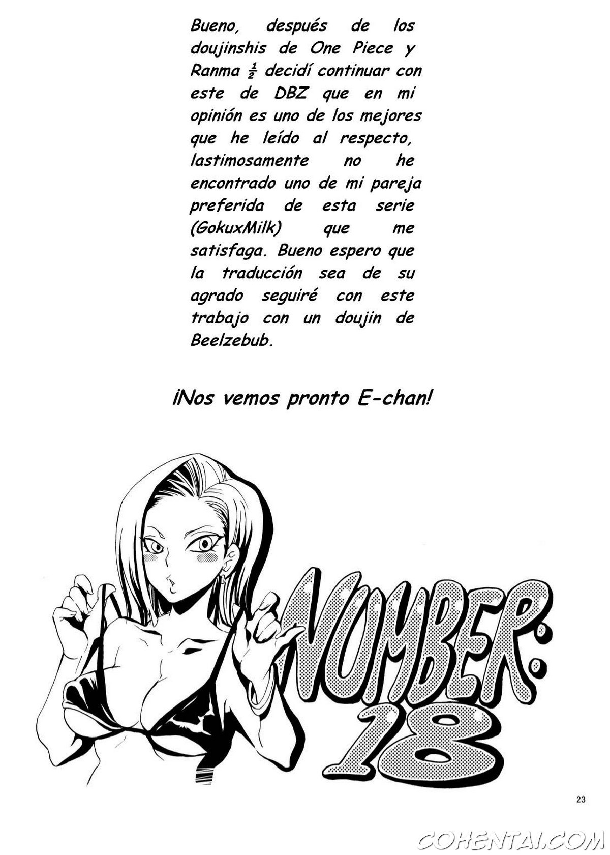 NUMBER:18 (Dragon Ball Z) xxx comics manga porno doujin hentai español sexo 