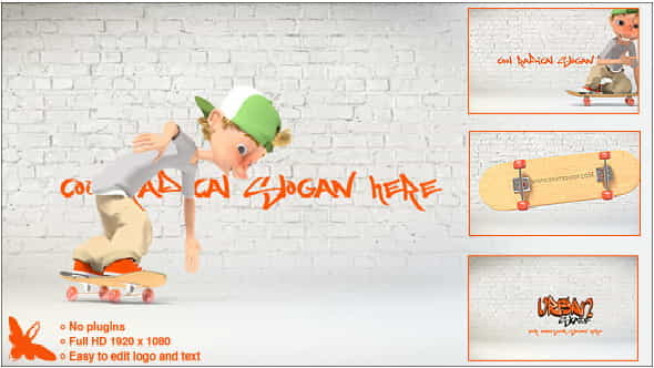 Urban Skate Logo - VideoHive 7897010