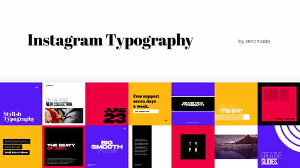 Instagram Typography for Premiere Pro - VideoHive 32160878
