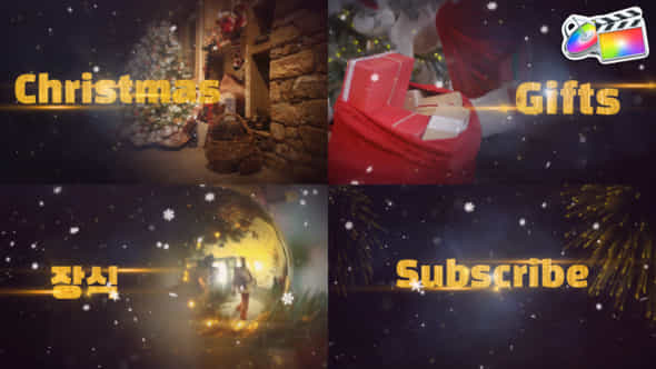 Christmas Greetings For Fcpx - VideoHive 48774418