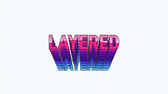 Layered Typography - VideoHive 47547553
