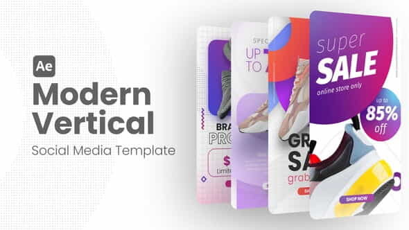 Modern Vertical Social Media Template - VideoHive 38193416