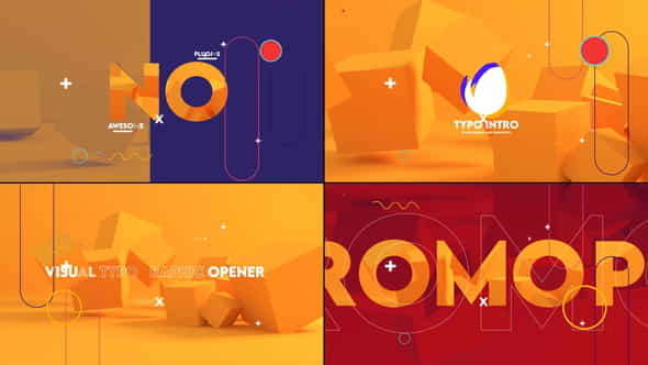 Abstract Typo Intro - VideoHive 34047903