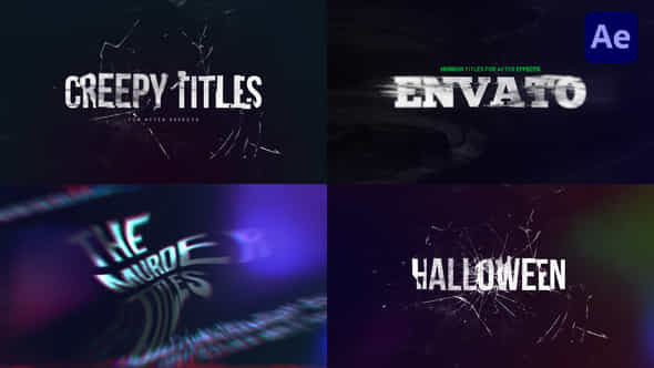 Horror Title Pack - VideoHive 48713015