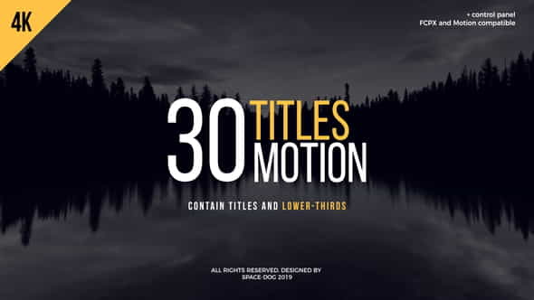 30 Motion Titles | FCPX - VideoHive 23651312