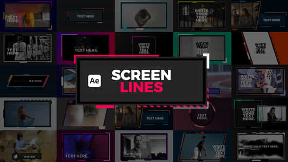 Screen Lines - VideoHive 53739129