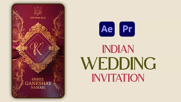 Indian Wedding Invitation - VideoHive 57299402