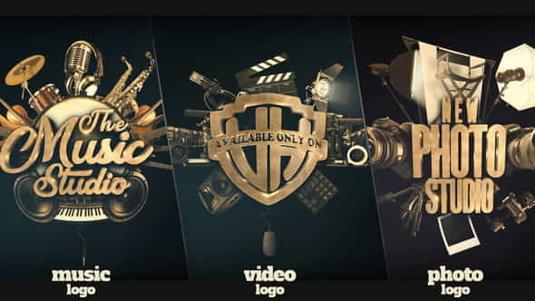 Music Photo Video Logo Pack - VideoHive 37580877