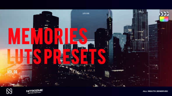 Memories Lut Collection Vol 06 For Final Cut Pro X - VideoHive 49915774