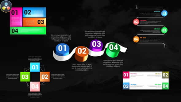 Creative Infographic Lists - VideoHive 32474670