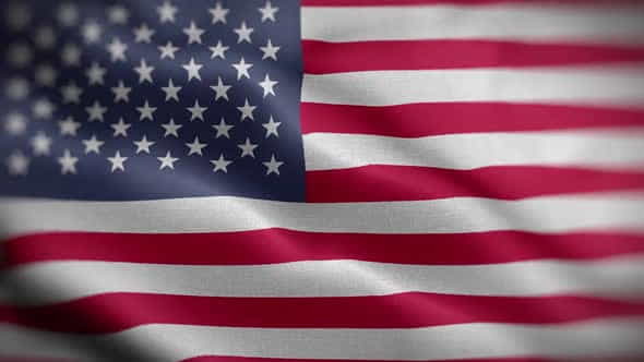USA Flag Textured Waving Front - VideoHive 29972390