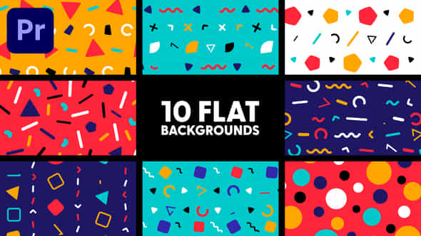 Flat Backgrounds - VideoHive 42655662