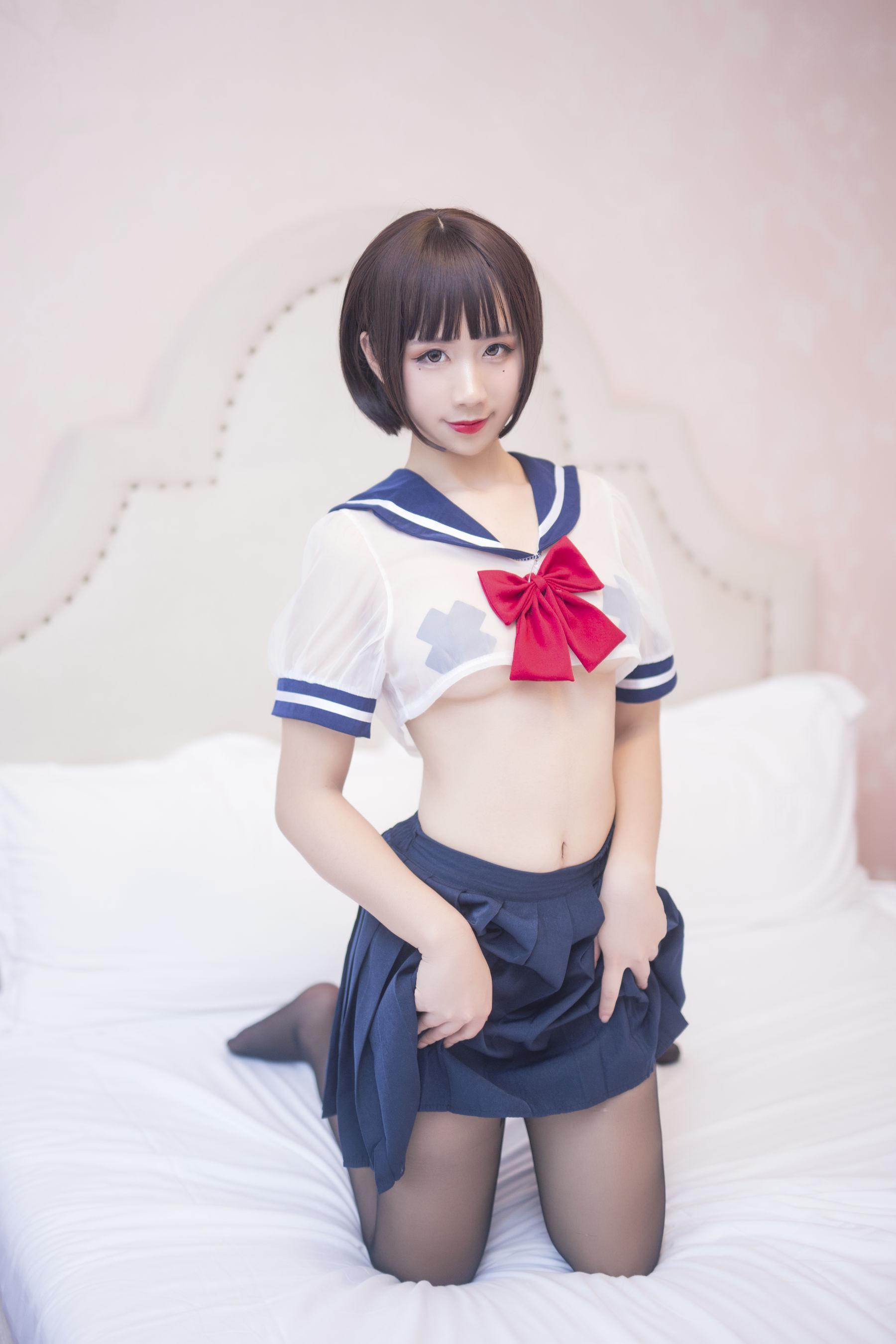 Coser九曲Jean 《JK透明制服》 写真集(18)