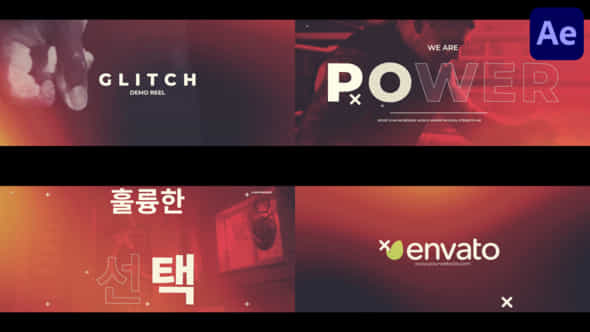 Glitch Demo Reel - VideoHive 47639405