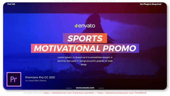 Sports Motivational Promo - VideoHive 36138252