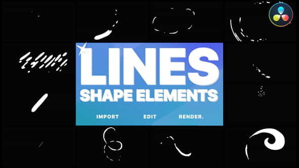 Shape Lines | DaVinci Resolve - VideoHive 32366088