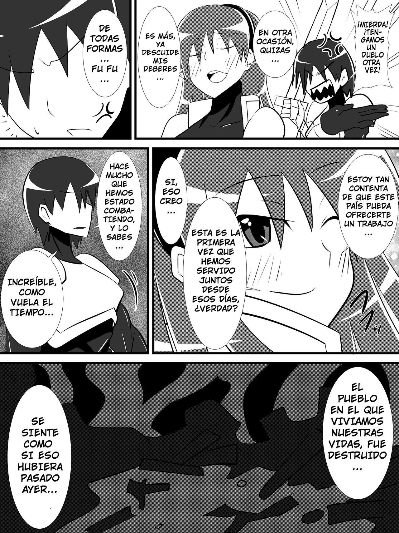 [Haneinu] Osananajimi no Onna Kishi ga Oujo ni Naru Made Zenpen [Yumrod] [Spanish]