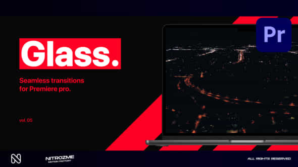 Glass Transitions Vol 05 For Premiere Pro - VideoHive 48986787