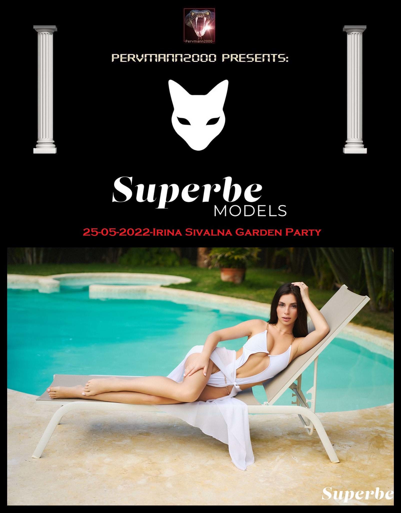 Supermodel&#39;s Pool Naked Catwalk - Irina Sivalna Garden Party