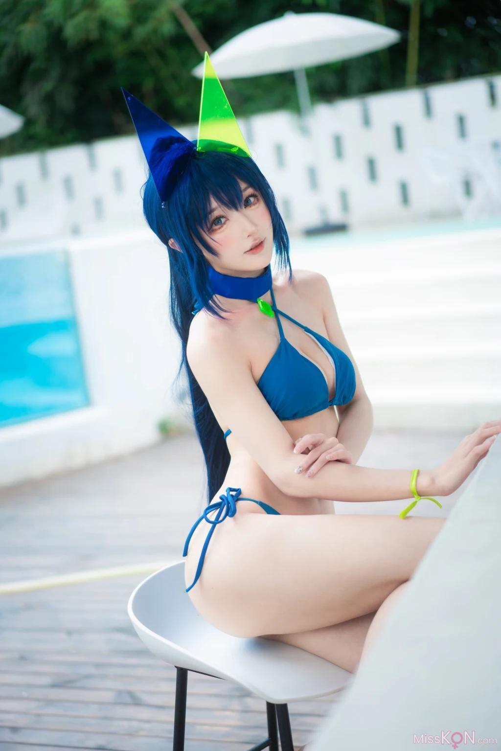 Coser@阿包也是兔娘: 花园泳装 (35 photos)(1)