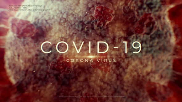 Covid-19 Virus Cinematic Title - VideoHive 32353187
