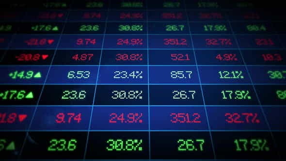 Stock Market Ticker Board - VideoHive 30631555