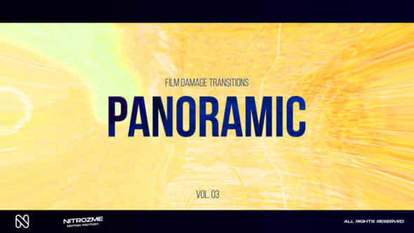 Film Damage Panoramic Transitions Vol 03 - VideoHive 50469611