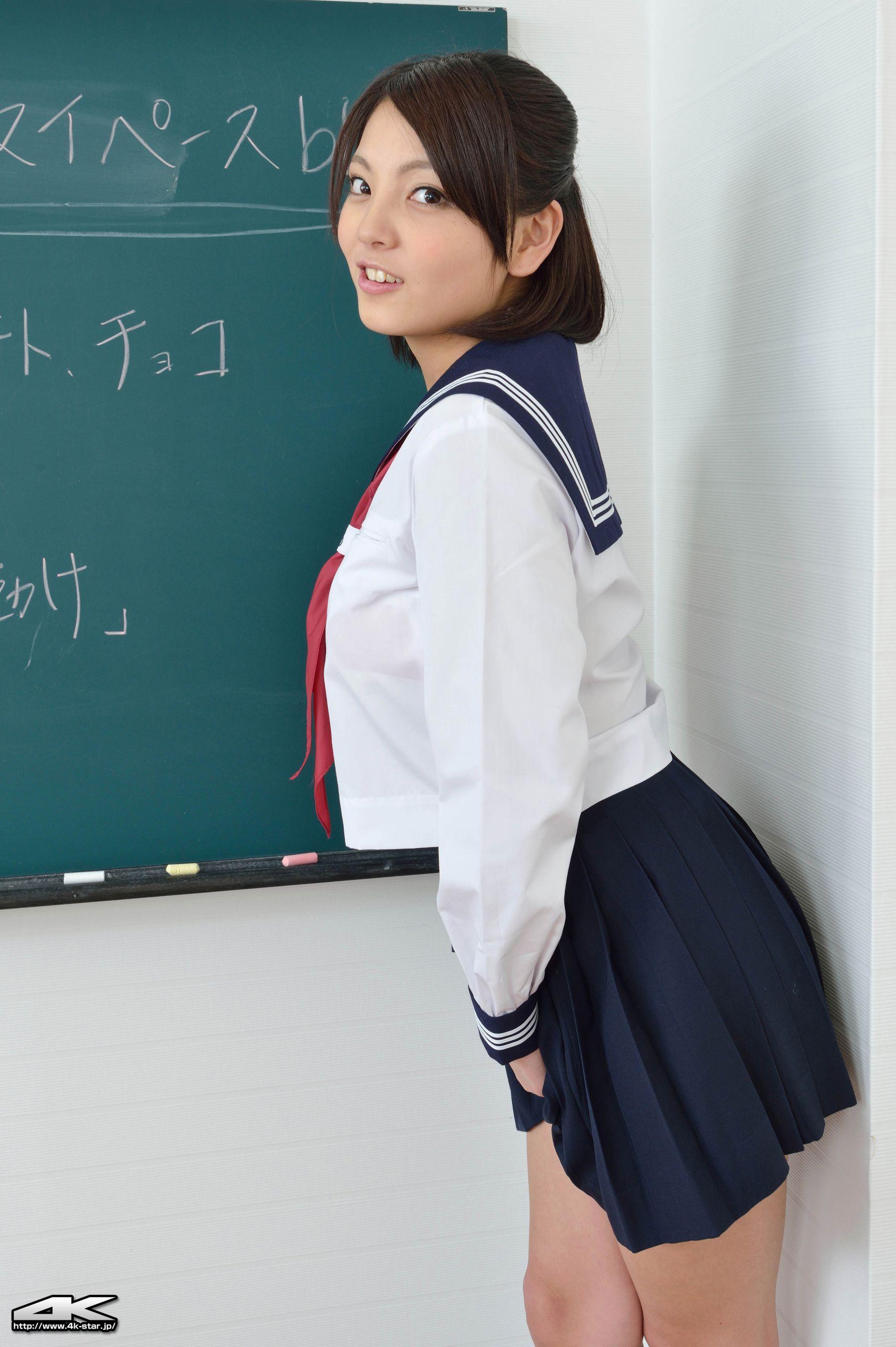 [4K-STAR] NO.00153 樱安里/桜あんり School Girl 教室校服诱惑 写真集(10)