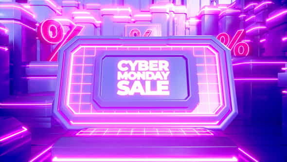 Cyber Monday Sale Logo Reveal - VideoHive 34774887
